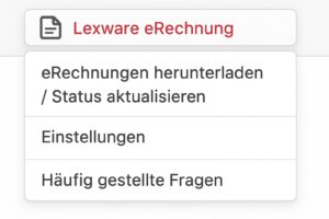 Status der E-Rechnungen aktualisieren