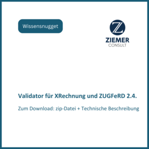 E-Rechung Validator für XRechnung und ZUGFeRD 2.4. - Richtigkeit prüfen